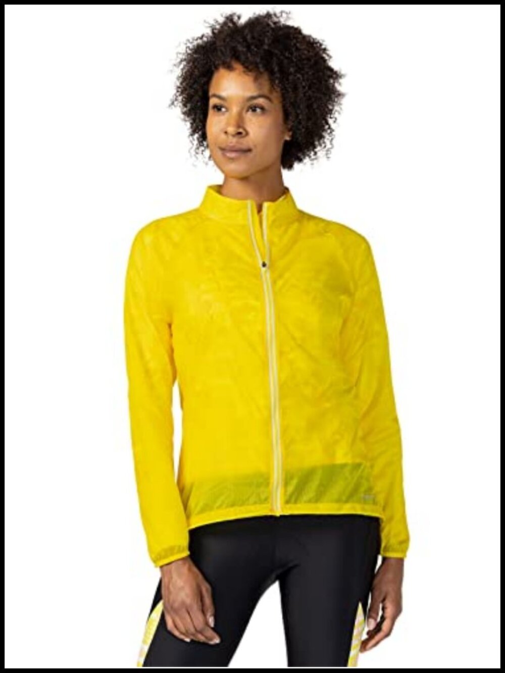 Lightweight Packable Windproof Cycling Running Jacket Semi-Fitted Reflective